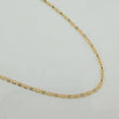 Cadena Escalera Plana Diamantada 1.45 g / 45.3 cm / 1.38 mm Tres Oros 18K