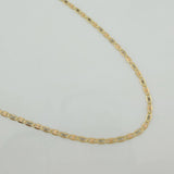 Cadena Escalera Plana Diamantada 1.45 g / 45.3 cm / 1.38 mm Tres Oros 18K