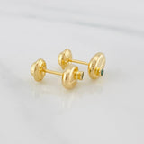 Topos Grano De Café 0.85 g / 6 mm Oro Amarillo 18K