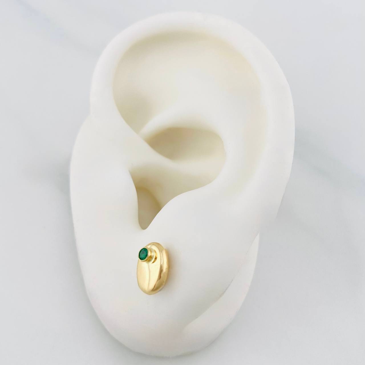 Topos Grano De Café 0.85 g / 6 mm Oro Amarillo 18K