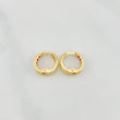 Candongas Carril 1 g / 1 cm Oro Amarillo 18K