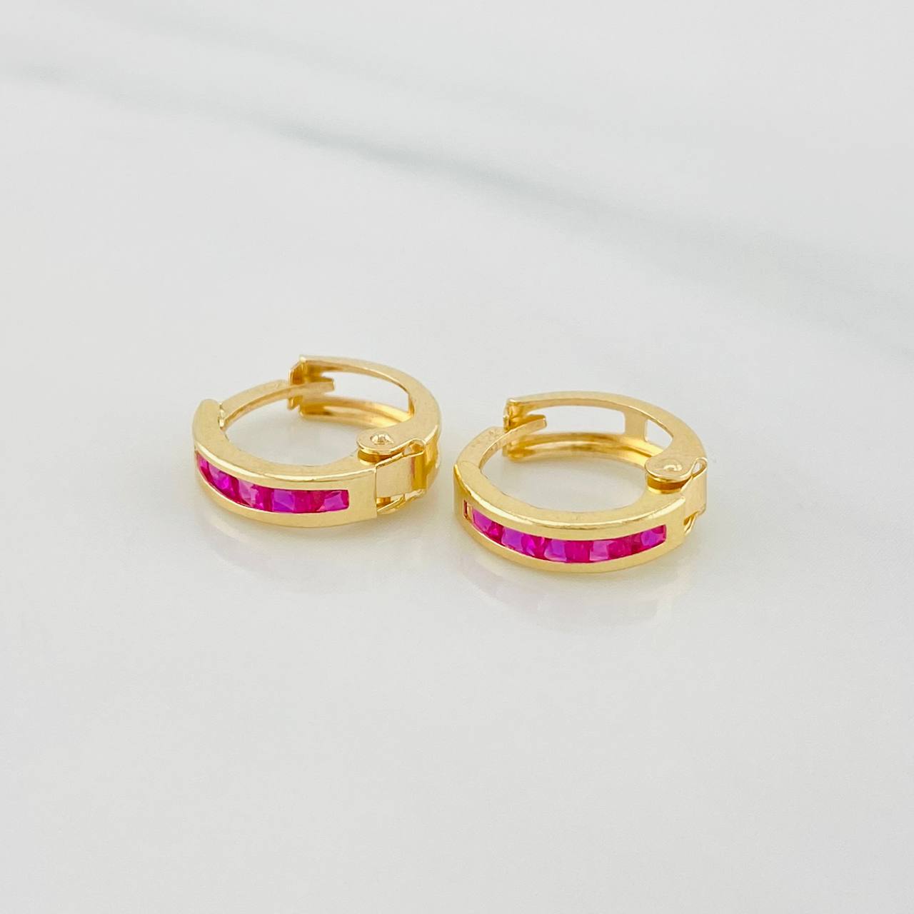 Candongas Carril 1.1 g / 1.1 cm Oro Amarillo 18K