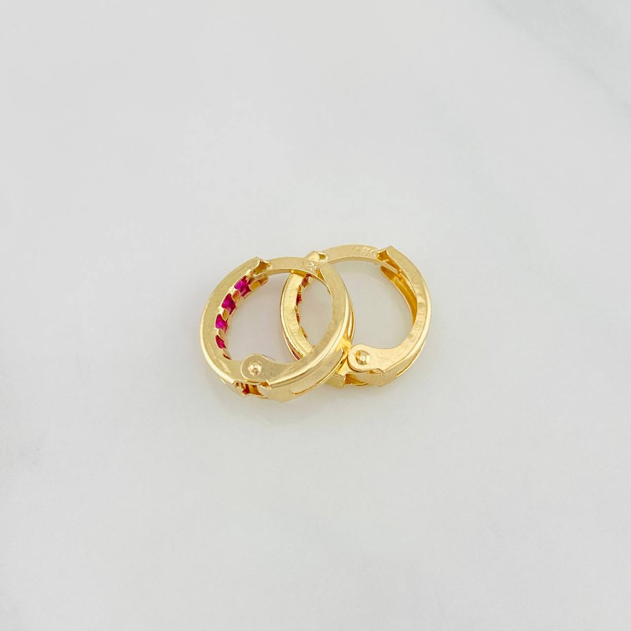 Candongas Carril 1.1 g / 1.1 cm Oro Amarillo 18K
