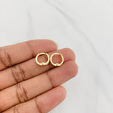 Candongas Carril 1.1 g / 1.1 cm Oro Amarillo 18K