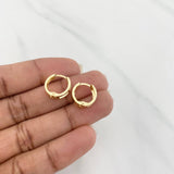 Candongas Carril 1.4 g / 1.3 cm Oro Amarillo 18K