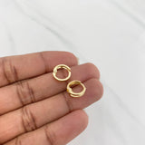 Candongas Carril 0.95 g / 1.1 cm Oro Amarillo 18K