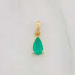 Dije Lagrima Esmeraldas 88 Pts 0.9 g / 1.05 cm Oro Amarillo 18K