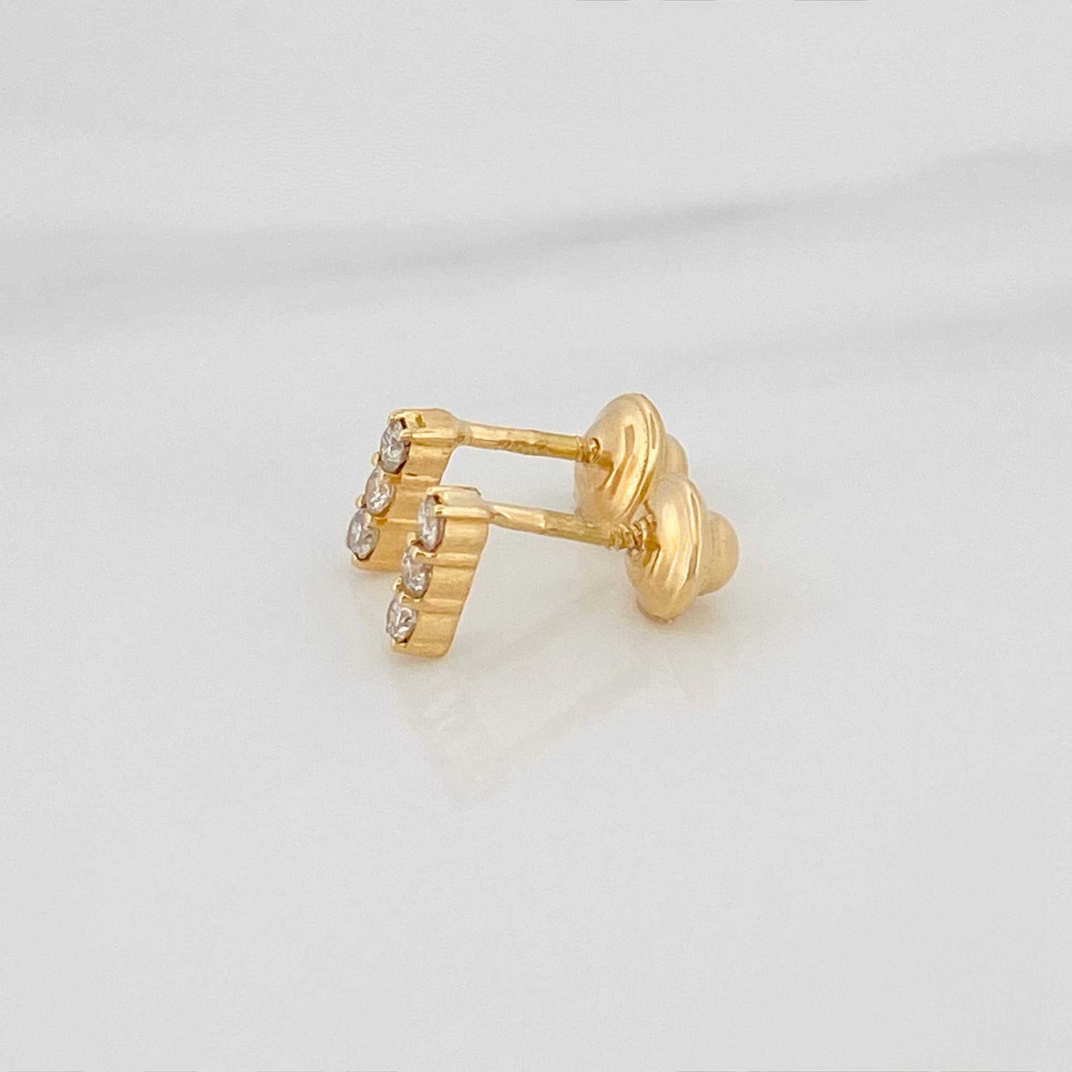 Topos Semaforo Diamantes 13 Pts 0.7 g / 5.6 mm Oro Amarillo 18K