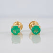 Topos Garra esmeralda 0.29pts Esmeralda 1pts 0.75g / 3.24mm Oro Amarillo 18K