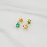 Topos Triangulo Esmeraldas 15 Pts 0.8 g / 4.8 mm Oro Amarillo 18K