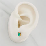 Topos Triangulo Esmeraldas 15 Pts 0.8 g / 4.8 mm Oro Amarillo 18K
