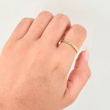 Anillo Cubano 1.45gr / T9 / Oro Amarillo 18K ©