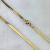 Cadena Espejo 3.9gr / 45cm / 2.4mm Oro Amarillo +3