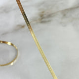 Cadena Espejo 3.9gr / 45cm / 2.4mm Oro Amarillo +3