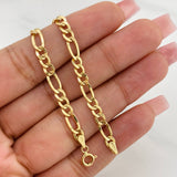 Pulso Figaro 2.3g / 19cm / 4.56mm Oro Amarillo 18K