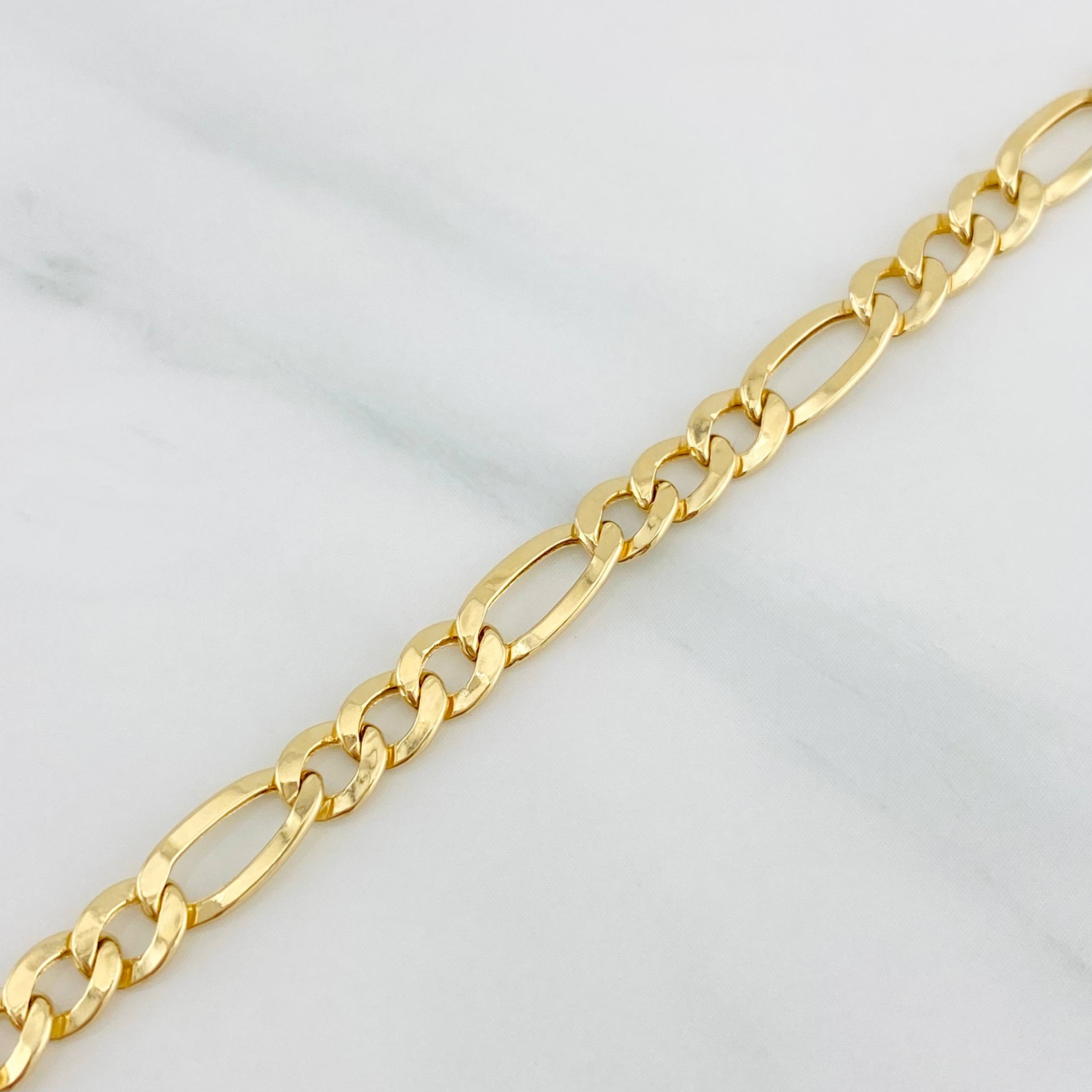 Pulso Figaro 2.3g / 19cm / 4.26mm Oro Amarillo 18K