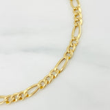 Pulso Figaro 2.35g / 18.05cm / 4.34mm Oro Amarillo 18K