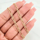 Cadena Figaro 6.5g / 60cm / 4.1mm Oro Amarillo 18K