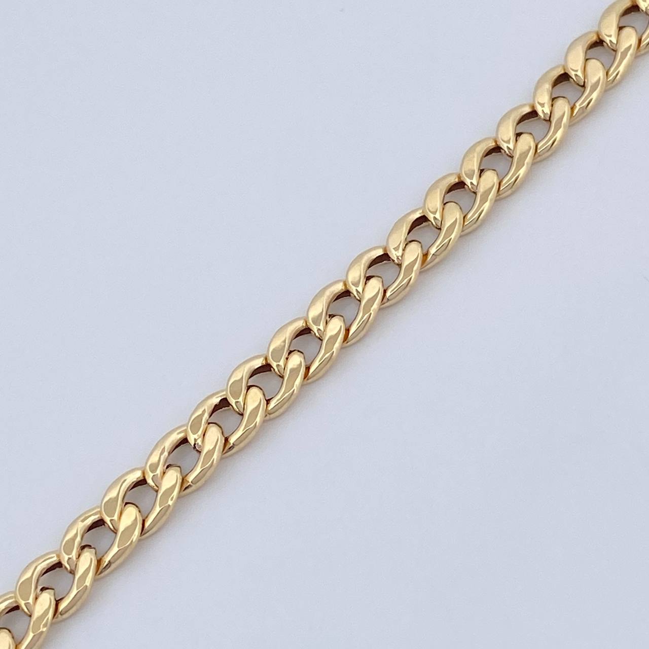 Pulso Cubana 2.3gr / 2.3cm / Oro Amarillo +1 18K &