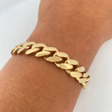 Pulso Cubana 20.4gr / 20cm / Oro Amarillo +1 18K $