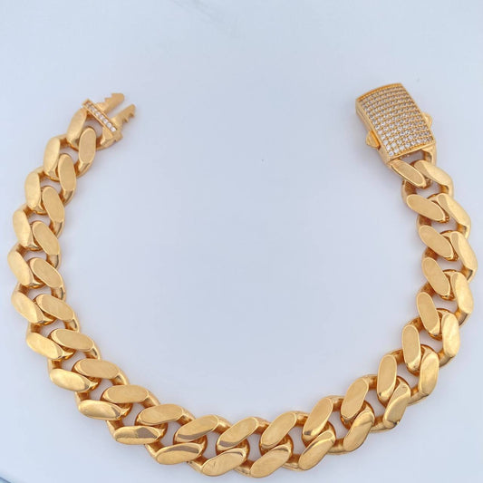 Pulso Cubana 20.4gr / 20cm / Oro Amarillo +1 18K $