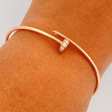 Pulso Aro Clavo 4.85gr / 17cm / Oro Rosa +4 18K $