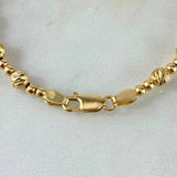 Pulso Bolas 8.25gr / 19cm / 3-5mm Lisas Diamantadas Oro Amarillo©