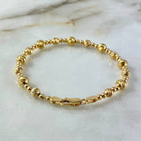 Pulso Bolas 8.25gr / 19cm / 3-5mm Lisas Diamantadas Oro Amarillo©