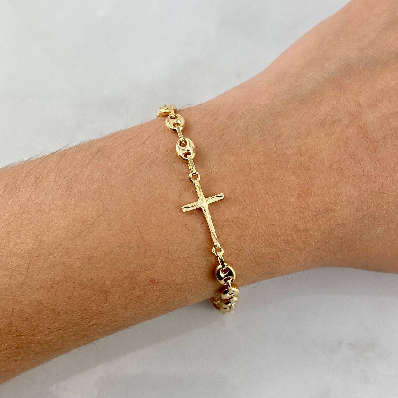 Pulso GC Cruz 4.15gr / 19cm / 4.7mm Oro Amarillo©