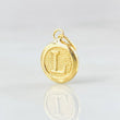 Dije Letra L Circulo 0.35 g / 1.5 cm Oro Amarillo 18K