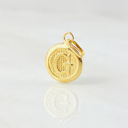 Dije Letra G 0.35gr / 1.5cm / Oro Amarillo 18K *