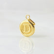 Dije Letra D Circulo 0.35 g / 1.5 cm Oro Amarillo 18K