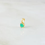 Dije Circulo Esmeralda 10pts 0.2gr / 0.7cm / Oro Amarillo 18K