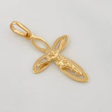 Dije Cruz Cristo 1 g / 2.6 cm Oro Amarillo 18K