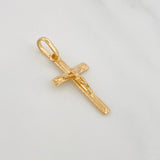Dije Cruz Cristo 0.85 g / 2.4 cm Oro Amarillo 18K