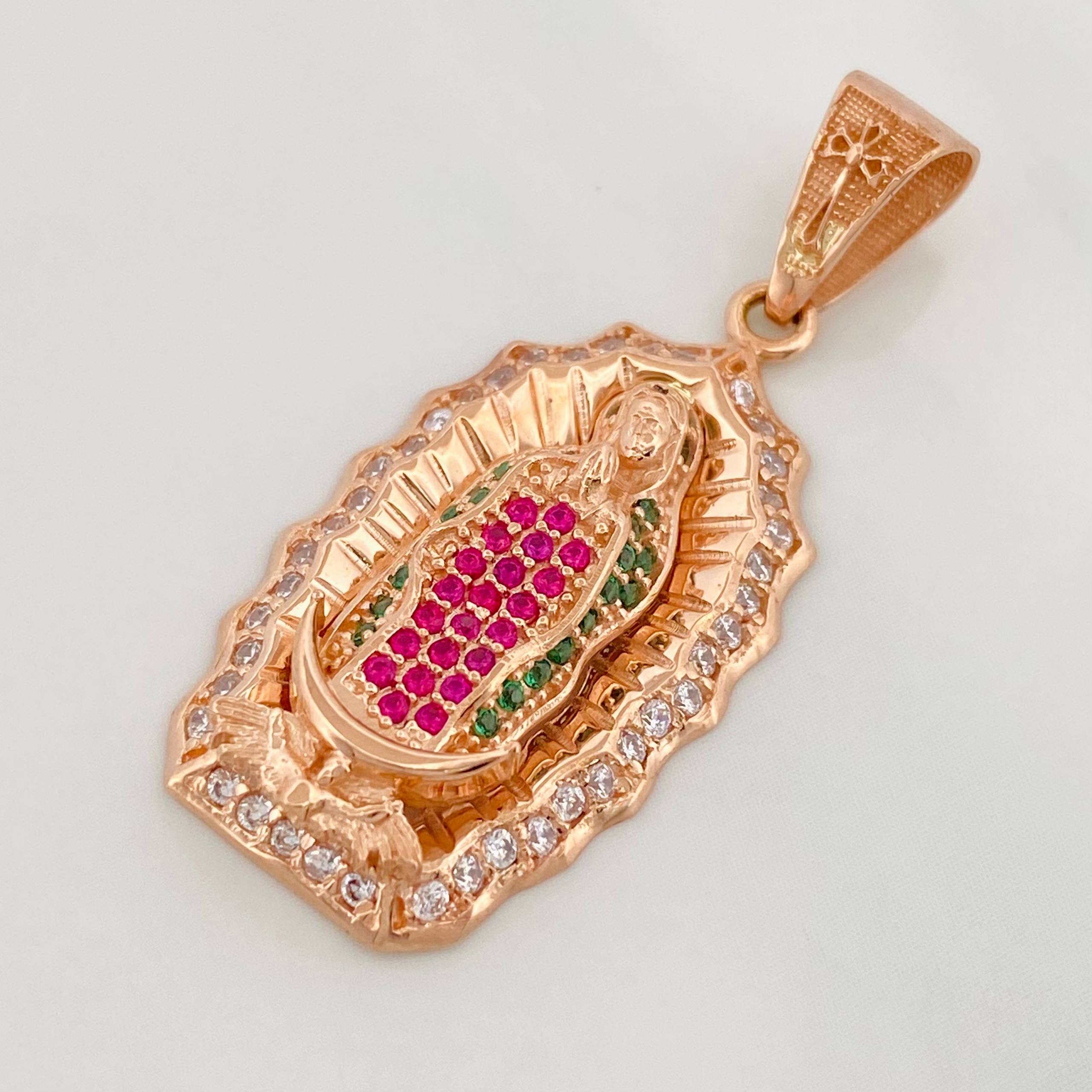 Dije Virgen Guadalupe 5.25 g / 3.6 cm Oro Rosa 18K