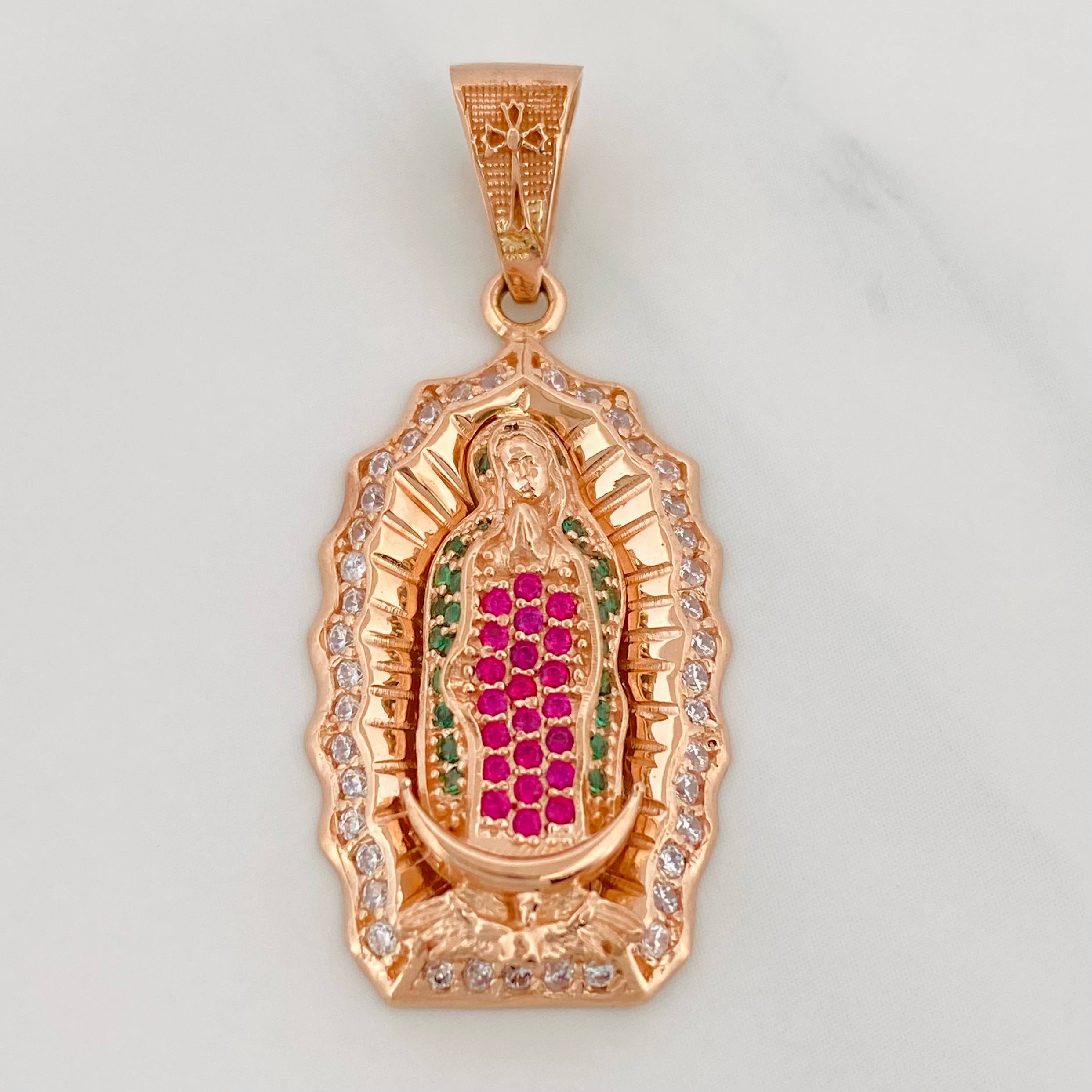 Dije Virgen Guadalupe 5.25 g / 3.6 cm Oro Rosa 18K