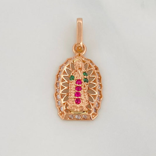 Dije Virgen Guadalupe 1.2 g / 2.1 cm Oro Rosa 18K