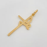 Dije Cruz Fe 1.7 g / 3.6 cm Oro Amarillo 18K