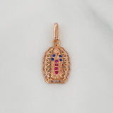 Dije Virgen Guadalupe 1.2 g / 2.1 cm Oro Rosa 18K