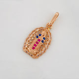 Dije Virgen Guadalupe 1.2 g / 2.1 cm Oro Rosa 18K