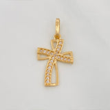 Dije Cruz 1 g / 2.4 cm Oro Amarillo 18K