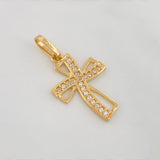 Dije Cruz 1 g / 2.4 cm Oro Amarillo 18K