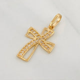 Dije Cruz 1 g / 2.4 cm Oro Amarillo 18K