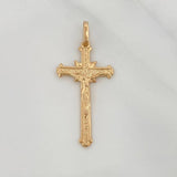 Dije Cruz Cristo 1.4 g / 3.1 cm Oro Amarillo 18K