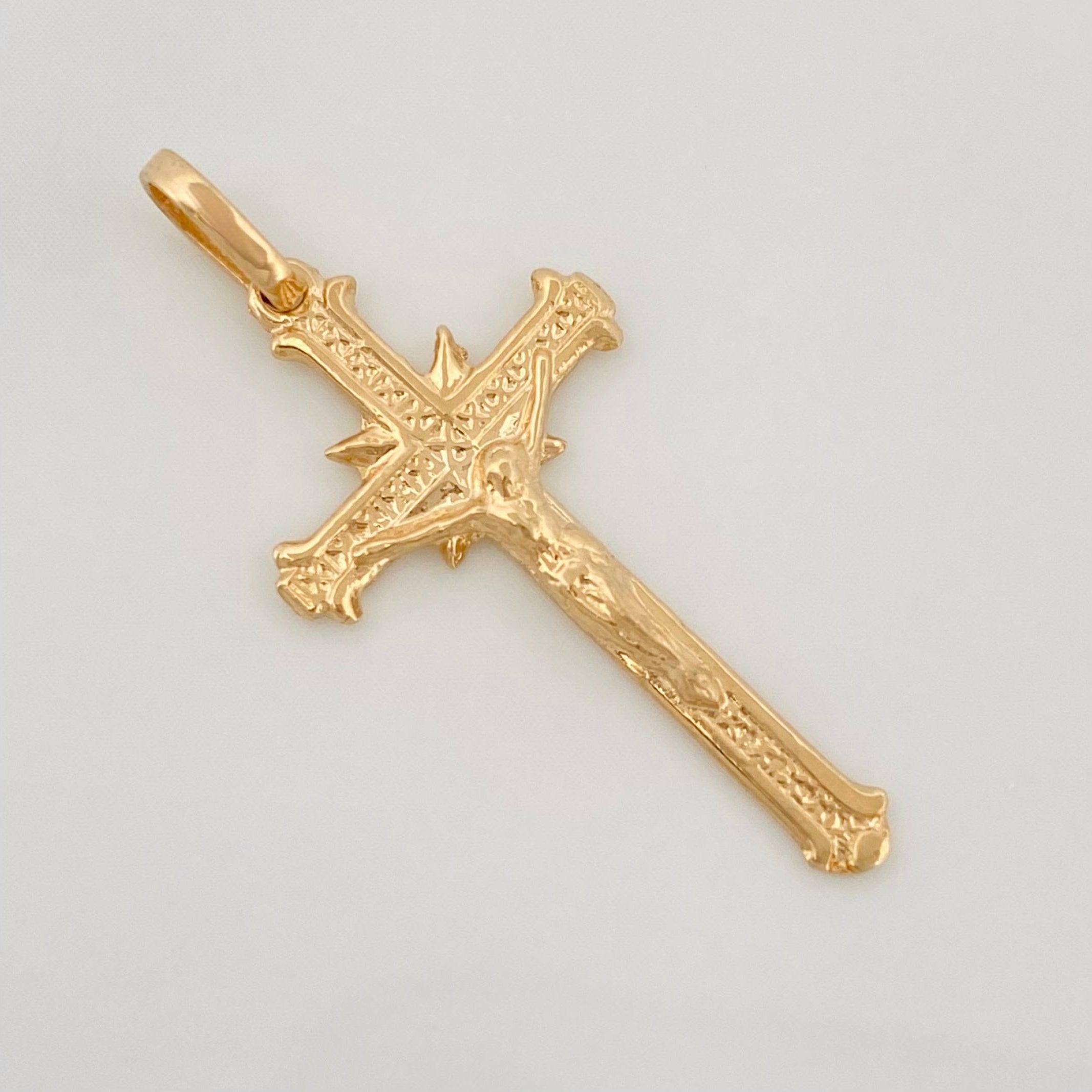 Dije Cruz Cristo 1.35g / 3.2cm Oro Amarillo 18K