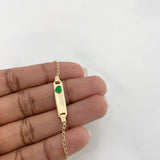 Pulso Bebé Placa Corazon 1.65 g / 15.5 cm / 1.41 mm Oro Amarillo 18K