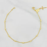 Pulso Denario Virgen Milagrosa 2.4 g / 20.7 cm / 2.7 mm Oro Amarillo 18K