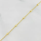Pulso Denario Virgen Milagrosa 2.4 g / 20.7 cm / 2.7 mm Oro Amarillo 18K