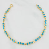 Pulso Tennis Circulos 8.25 g / 19.7 cm / 4.2 mm Oro Amarillo 18K